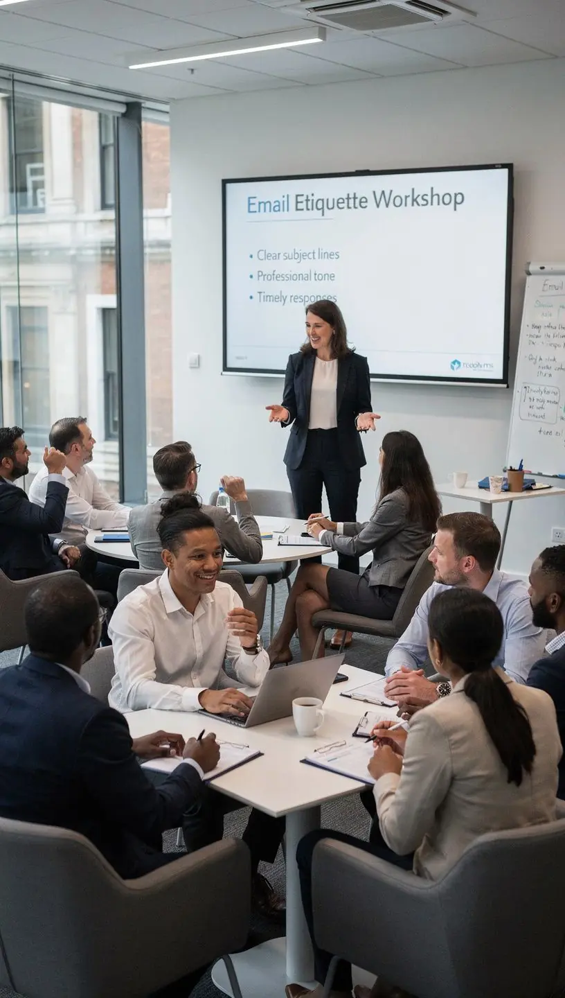 Professional email tone in business communication