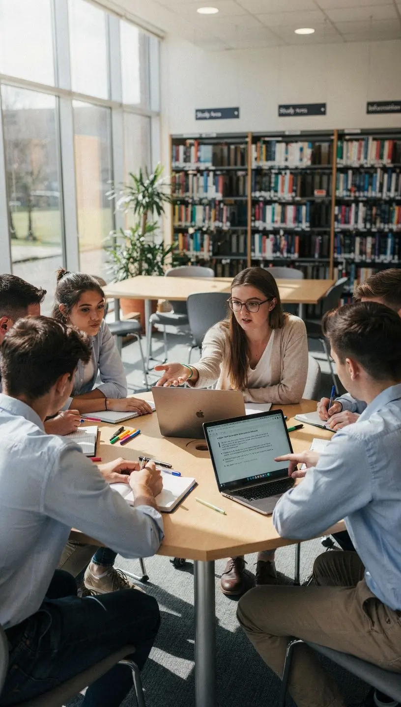 Modern workspace with technology